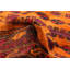 Tapis orange brûlé Teimani 3 pi 0 po x 4 pi 9 po