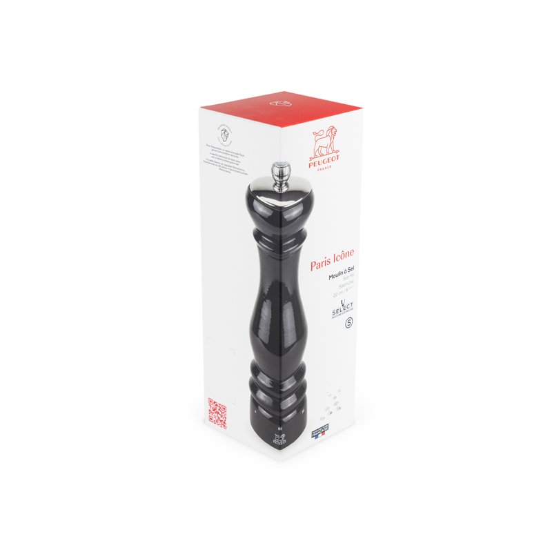 Paris Icone Salt Mill/Grinder, 8.67" H x 2.3" W x 2.3" D