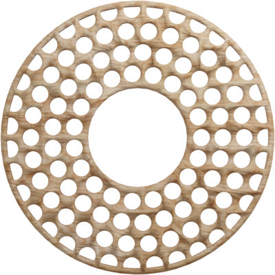 Médaillon de plafond 18 po x 18 po x 6 1/2 po x P 3/8 po Fink
