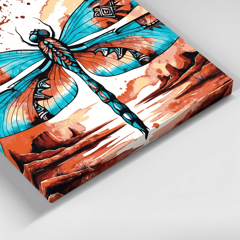 Art mural sur toile 24 "Southwestern Animals", H 32 po x l 32 po