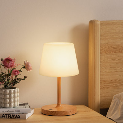 9.1'' Cordless Rechargeable Shower Table Lamp With Dimmable Touch Control