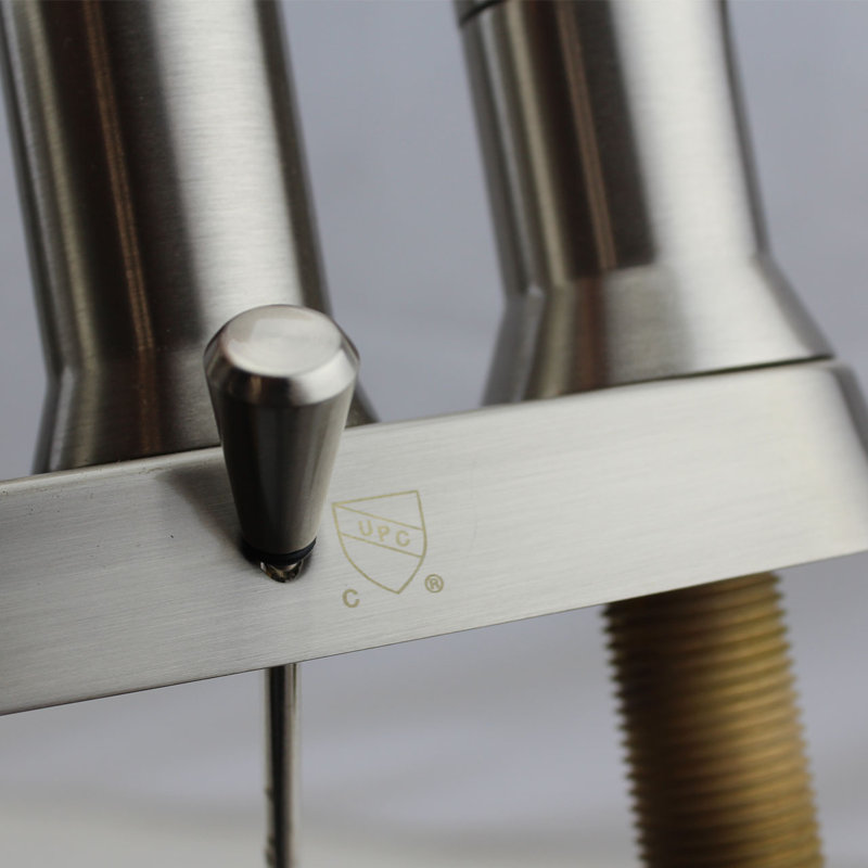 Centerset Bathroom Faucet, Brushed Nickel
