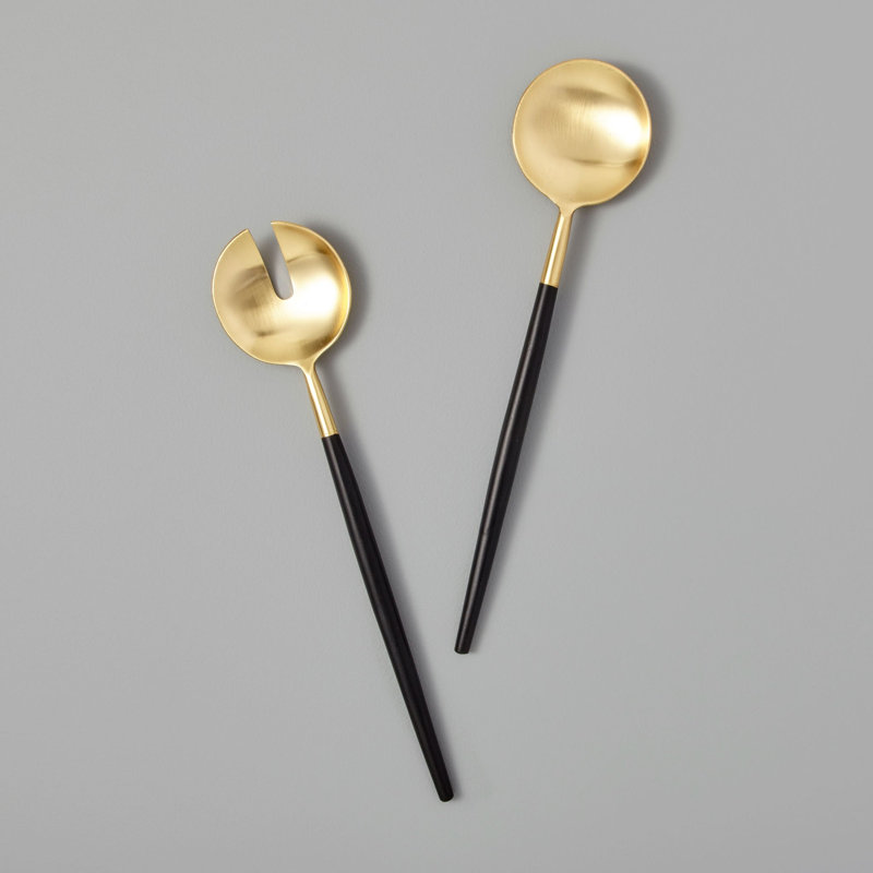 Black & Gold Serving Set