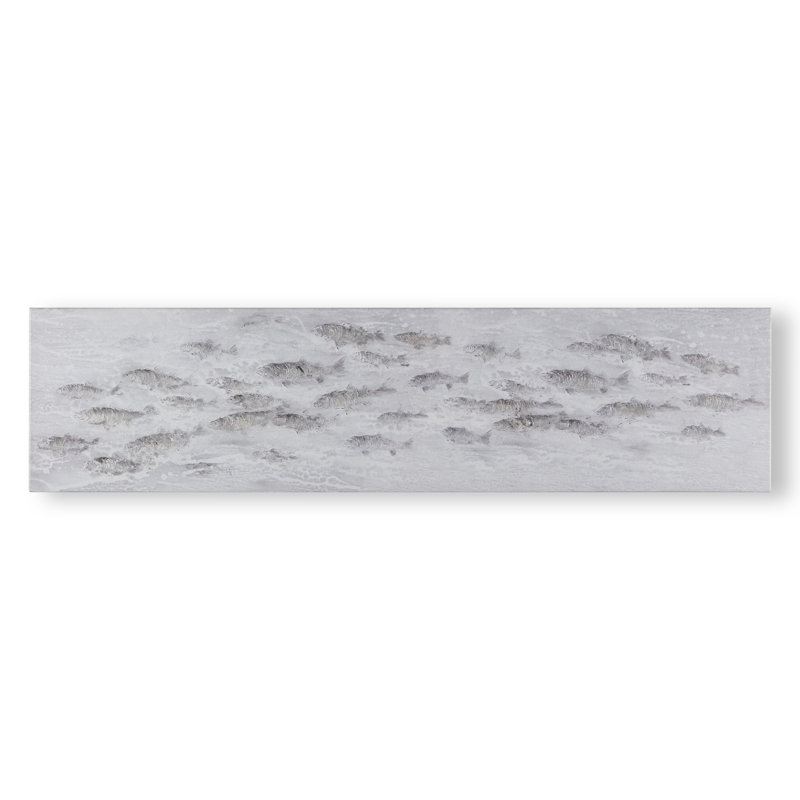 Art for the Home Fish Tales Handpainted Canvas