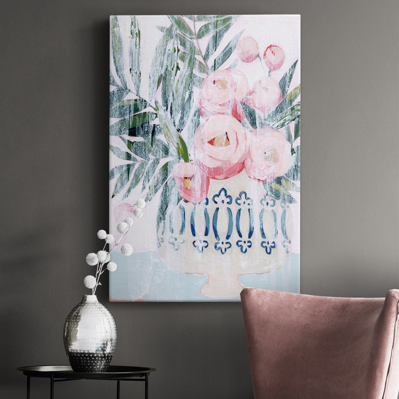 " Bleached Bouquet II " Painting Print, 18" H x 12" W x 1.5" D