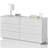 55" Wide Sideboard Buffet Tables With 4 Interchangeable Doors, 3 Drawer-407260770