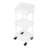 3 Tier Multi-use Acrylic Cosmetic Storage Rack With Wheels