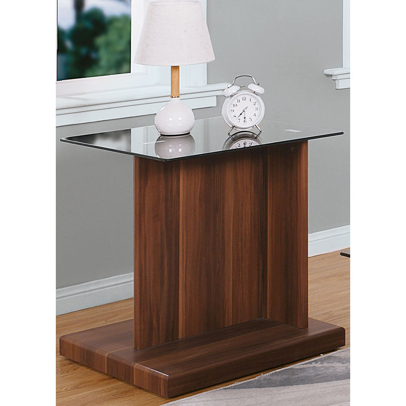 Table de bout Donjae A Advik, Brun