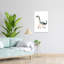 Cute Friendly Dinosaur Modern Playful Animal Wall Art Print 1 Piece Wrapped Canvas Wall Art-1171552286