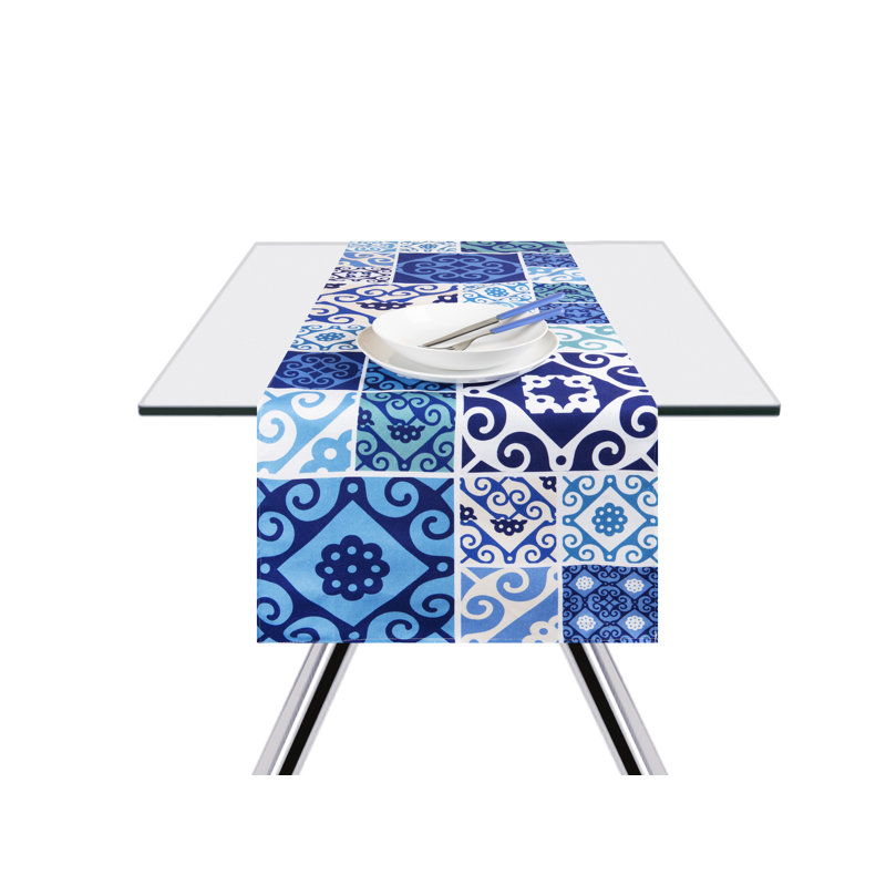 "MAIOLICA BLUE" RUNNER 45X140 CM