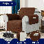 Quilted Reversible with Pockets and Adjustable Strap Armchair Slipcover-830838968