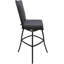 Tabouret d'extérieur en aluminium thermolaqué avec coussin Mastan-675097638-675097636