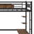 Loft Bed Frame With Built-In Storage And Secure Buckle-Fastened Slat System