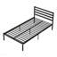 Classic Metal Platform Bed Frame Mattress Foundation  Large Under Bed Storage Easy Assembly Twin Size Black