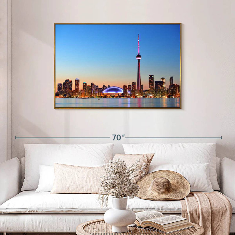 Toronto, Floating Frame Gold, 43" X 29"
