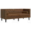  Ensemble de canapé Chesterfield brun-2145817999