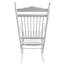 Chaise berçante blanche pour utilisation de porche de balcon - Bois massif, porche de balcon moderne en bois blanc Siège et accoudoirs confortables, dossier, assemblage facile requis, poids maximal de 280 lb