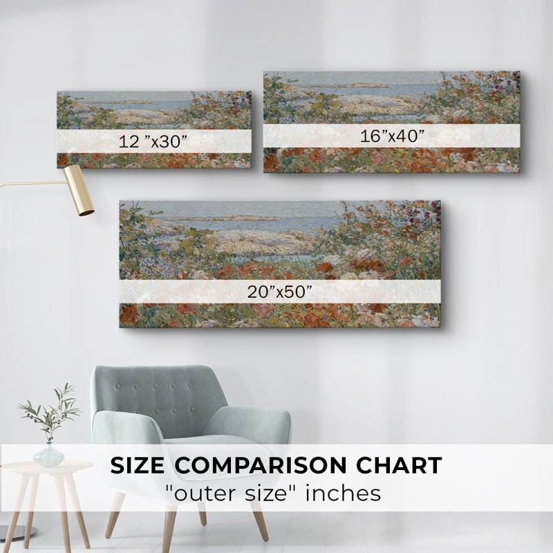 Botanical Series-CDXV III - Toile tendue avec châssis - Prêt à être accroché, H 20 po x l 50 po