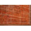 Tapis turc orange en laine orange vieilli 4 x 7