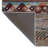 Multi-Colored Stripe Section Pyramid and Mixed Shape Patterned Modern Decorative Rug-586637994