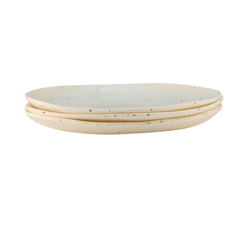 Morocco 8" Melamine Appetizer Plate, Eggshell