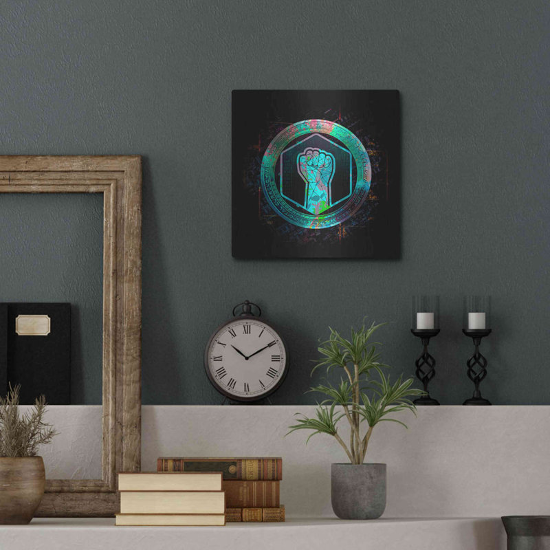 Luxe Metal Art 'Metahero Crypto' By Luxe Metal Art " Metahero Crypto " by Valentyn Artemenko, 12" H x 12" W