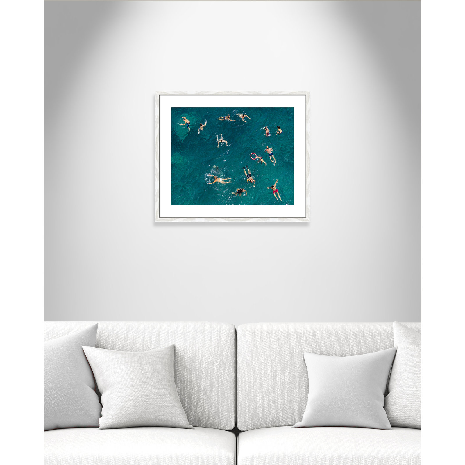 Norvell "Tonti" Print by Tonti, 21.5" H x 25.5" W x 0.75" D, White Wood Framed Paper