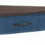 Table de coin 33,8 "à 3 niveaux - Bleu marine et plateau espresso-759140426