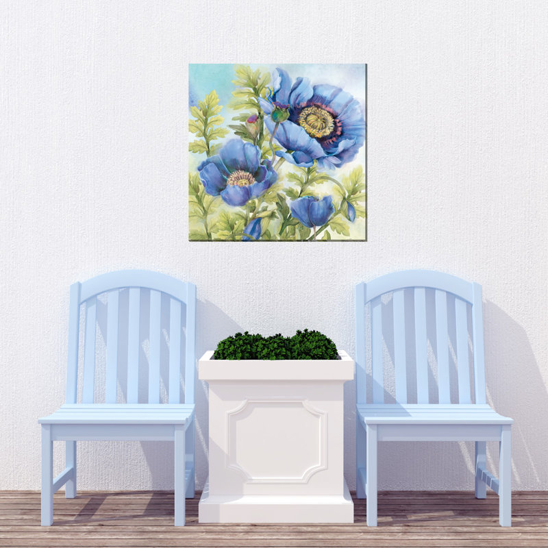 Art extérieur bleu coquelicots