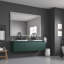 Miroir de salle de bain 60 po x 48 po à DEL avec façade et rétroéclairage, miroir de meuble-lavabo mural avec cadre en aluminium, antibuée, mémoire, 3 couleurs, gradation continue-865201574-865201579