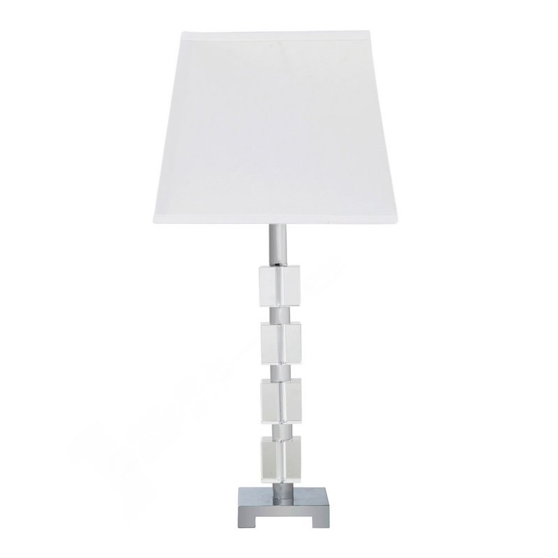 25" Wendi Glam Crystal Cube Ice Table Lamp