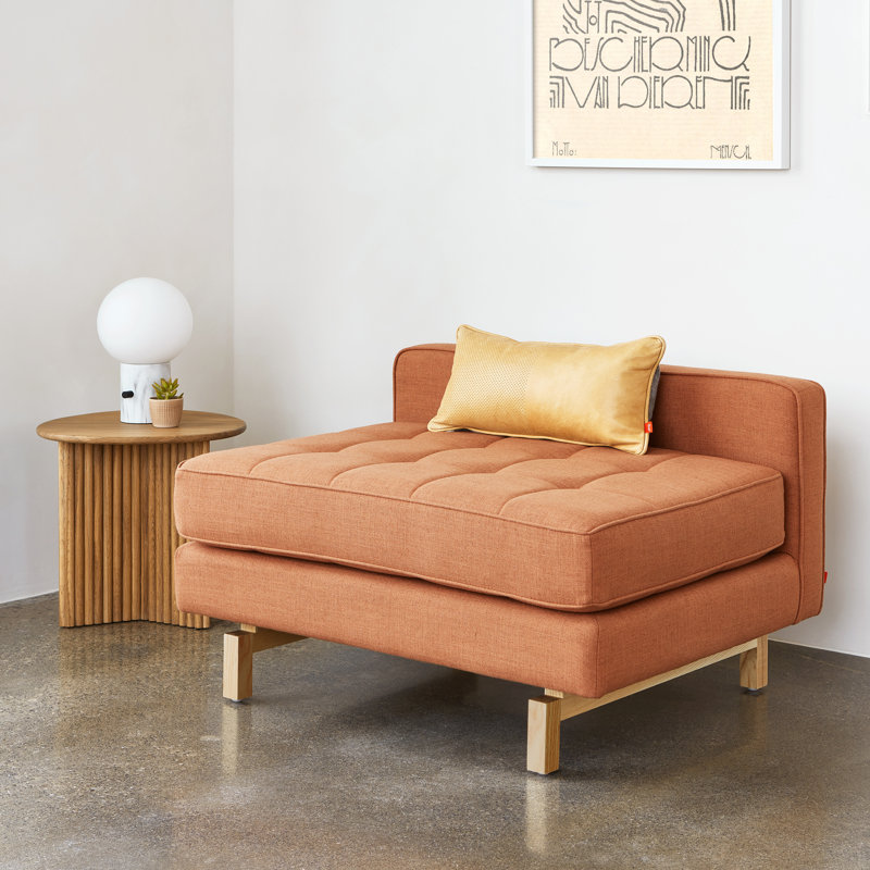 Jane 2 Lounge Chair, Merino Mocha, Classic Walnut