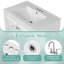Meuble-lavabo double autoportant de 60 po de largeur avec charnières à fermeture douce, tablettes réglables et tiroirs-121082383-121082382