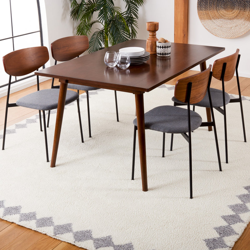 Tapis ivoire / gris Vermont 550 VRM550A, Rectangle 8 pi x 10 pi