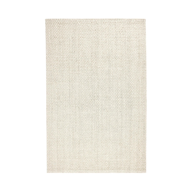 Panama Jute Handwoven Sustainable Ivory Accent Area Rug, Rectangle 6' x 9'