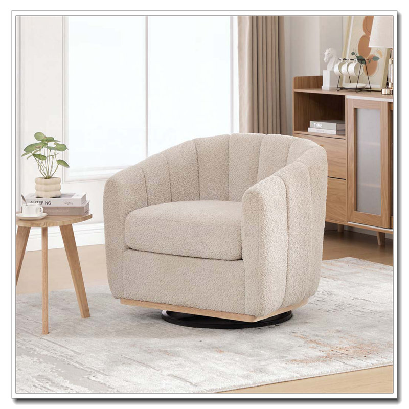 Fauteuil pivotant en chenille 31,89 po, Blé