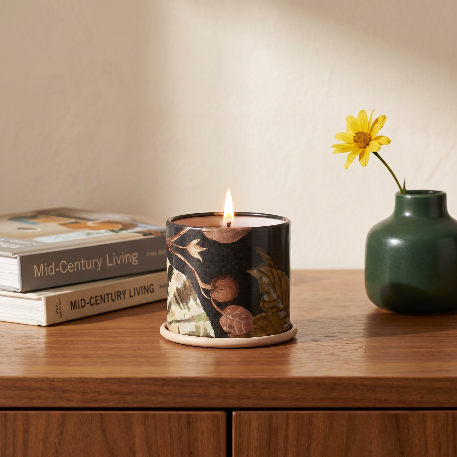 Midnight Pumpkin Demi Tin Candle