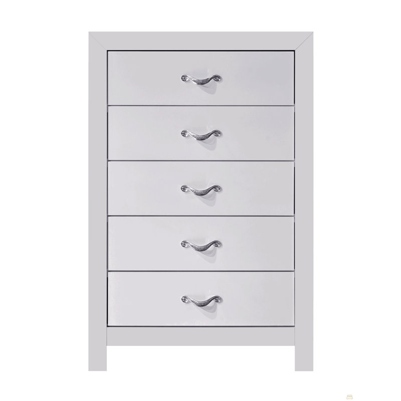 Commode Moreland G002900-CH, blanc scintillant