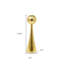 Chandelle de table 12 po en acier inoxydable doré