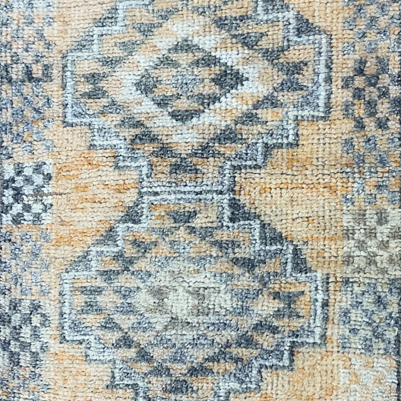  Handmade Turkish Oushak Wool Runner