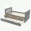 Lit plateforme simple avec tiroirs et lit gigogne-719985868