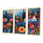 Toile avec cadre flottant or