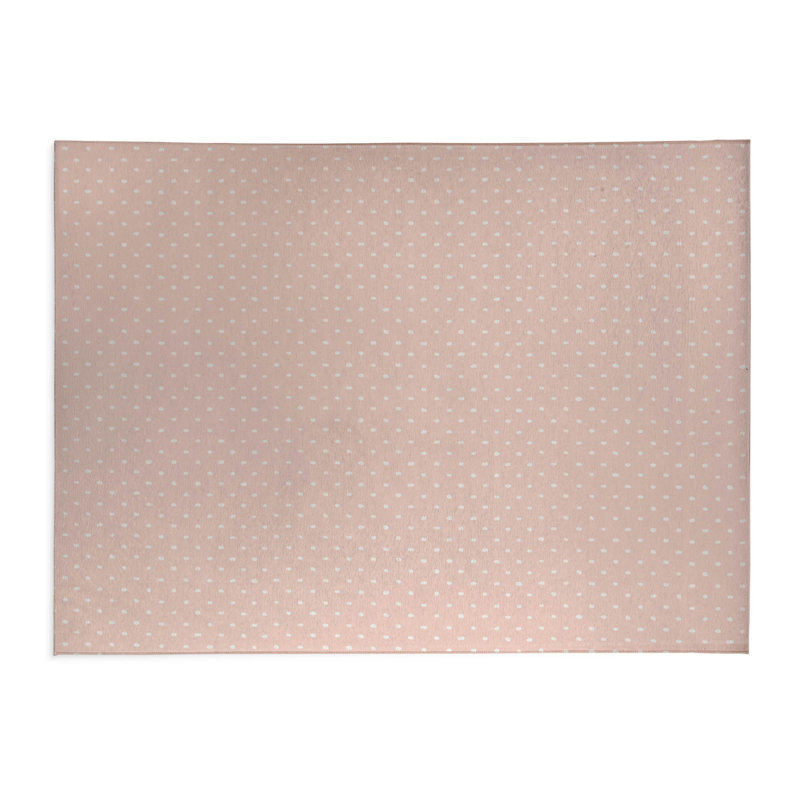Teeny Tiny Kids Play Mat, Rectangle 3' x 5', Pink