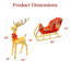 Reindeer Sleigh Yard Lighted Display-1143513359-1143513356