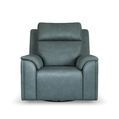 Titus Swivel Gliding Recliner With Power Headrest, Lumbar, Heat & Massage -  Flexsteel, 1592-53P5-386-40