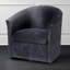 Fauteuil pivotant gris anthracite Eden-301429151