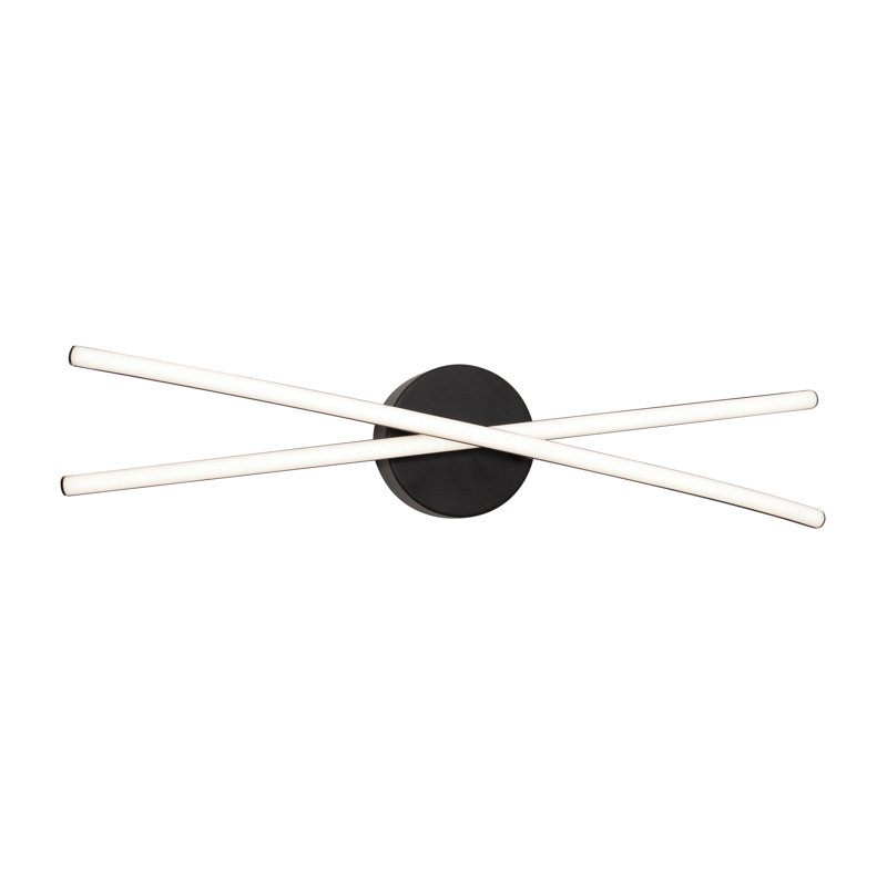 2 - Light Dimmable LED Vanity Light, Black