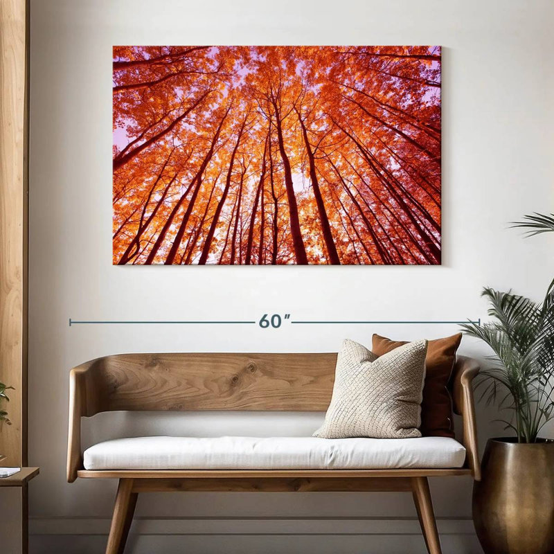 Alvord, forêt d'automne lumineuse, H 32 po x l 48 po