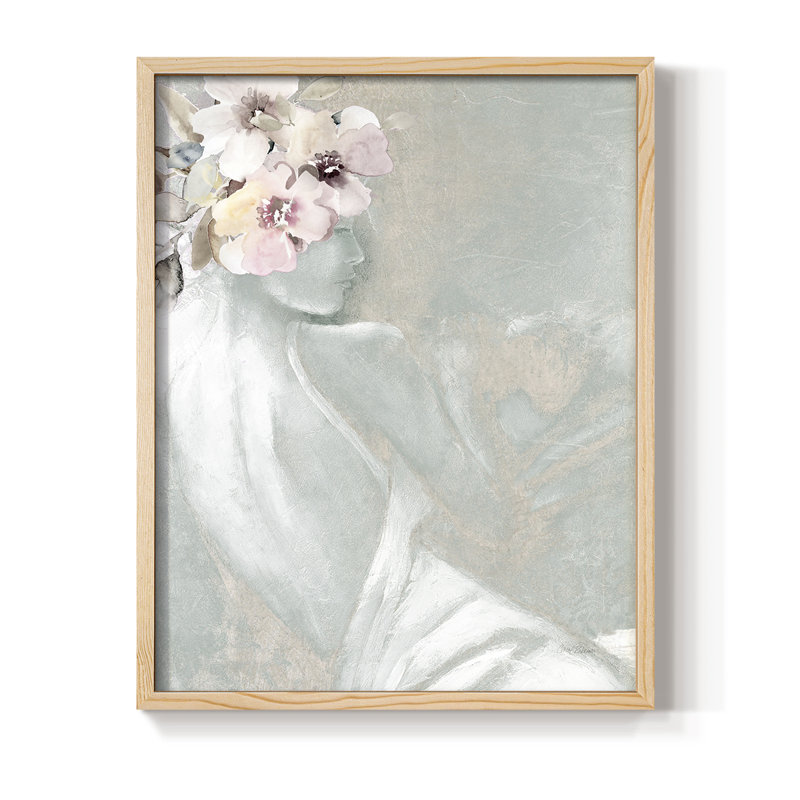 Whisper I, reproduction encadrée - bois massif, Naturel, H 21 po x l 17 po