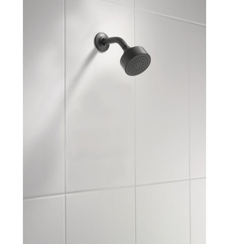 Antoni Full/Standard Fixed Shower Head, Matte Black